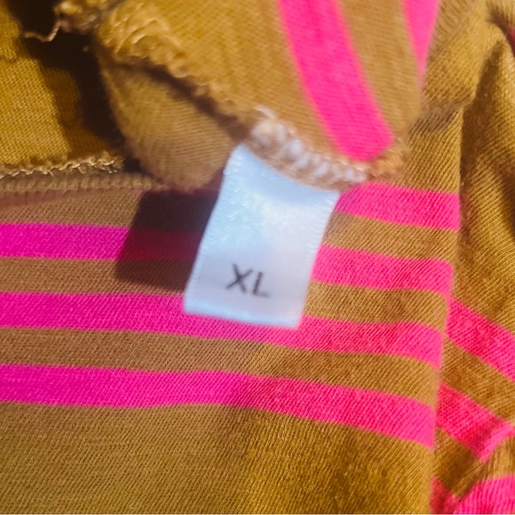 J. Crew Striped Shirt in Pink and Pea Green - Picture 4 of 9